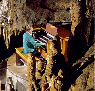Вирджиния. Орган в  пещерах Люрей